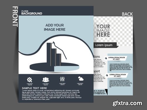 Business flyer brochure or magazine cover vector