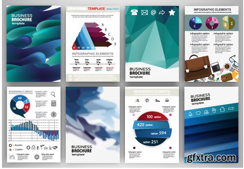 Business flyer brochure or magazine cover vector