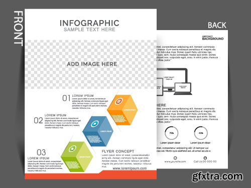 Business flyer brochure or magazine cover vector