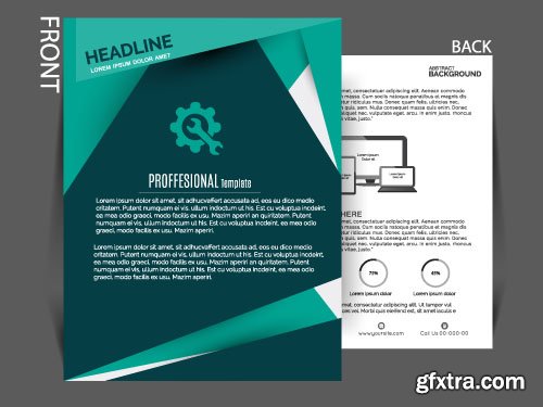 Business flyer brochure or magazine cover vector