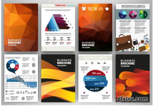 Business flyer brochure or magazine cover vector