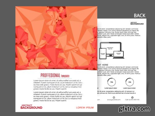 Business flyer brochure or magazine cover vector