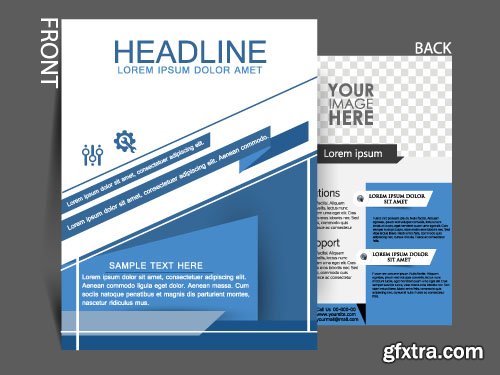 Business flyer brochure or magazine cover vector