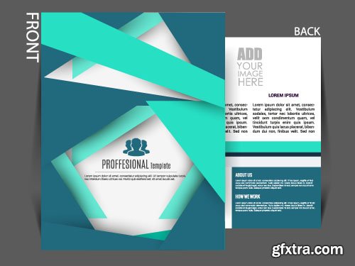 Business flyer brochure or magazine cover vector