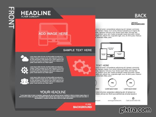 Business flyer brochure or magazine cover vector