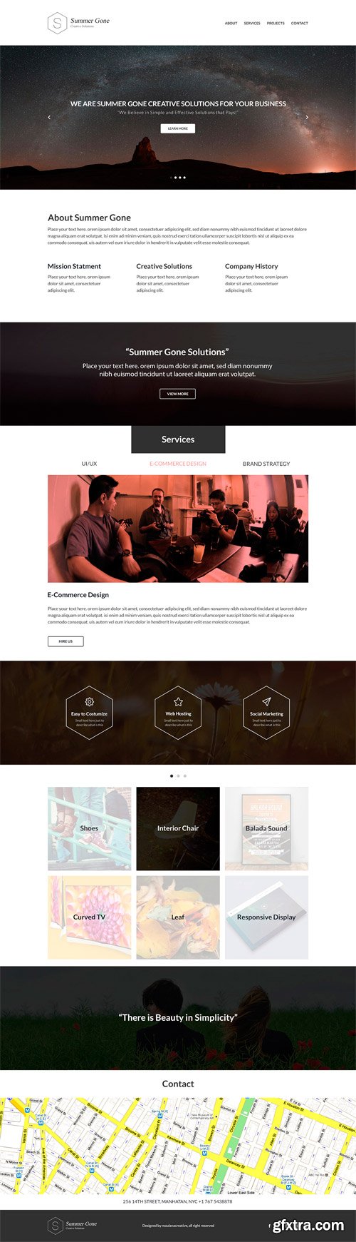 CM 102279 - BUNDLE - Clean PSD Website Template