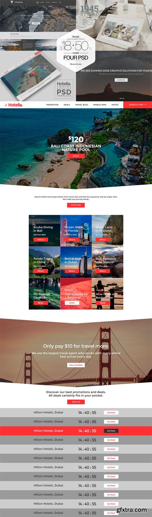 CM 102279 - BUNDLE - Clean PSD Website Template