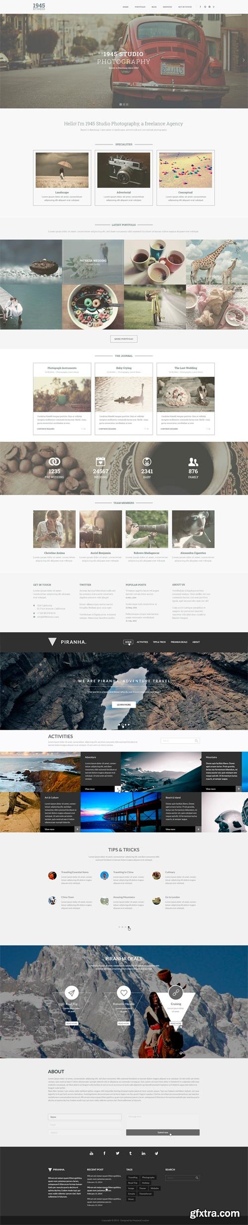 CM 102279 - BUNDLE - Clean PSD Website Template