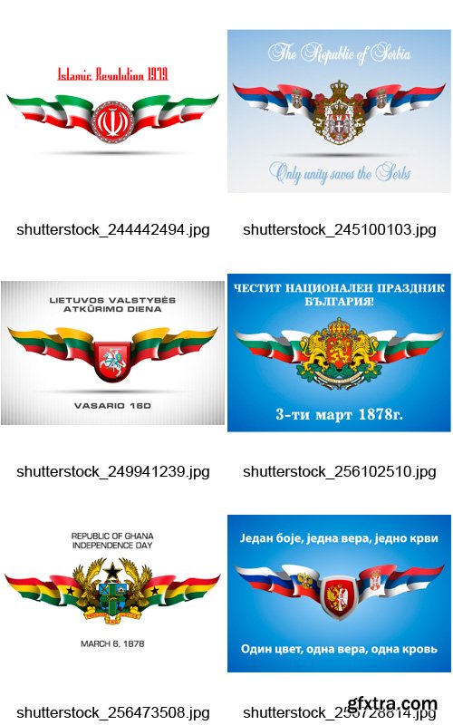 Amazing SS - Banners with Country Flags 2, 25xEPS