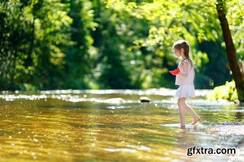 Collection of different children on nature in baby car shop 25 HQ Jpeg