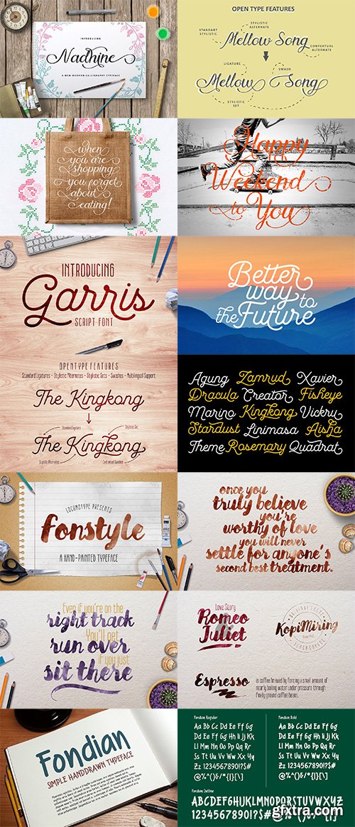 10 Dollar Bundle vol.4 – 16 Custom Fonts!