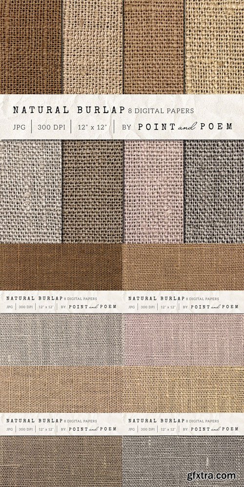 Burlap Textured Digital Paper - CM 142262