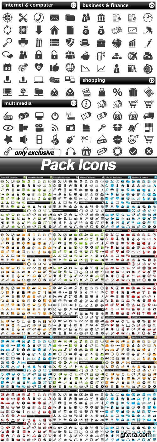 Pack Icons - 15 EPS