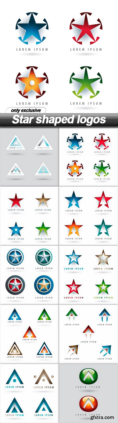 Star shaped logos - 10 EPS