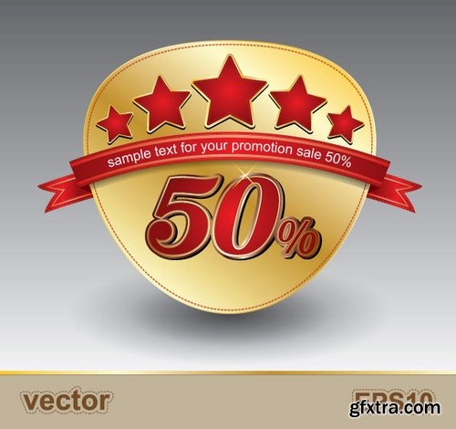 Collection of vector image label on various subjects #2-25 Eps