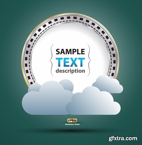 Collection of vector image label on various subjects #2-25 Eps