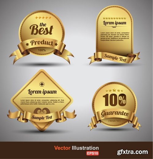 Collection of vector image label on various subjects #2-25 Eps