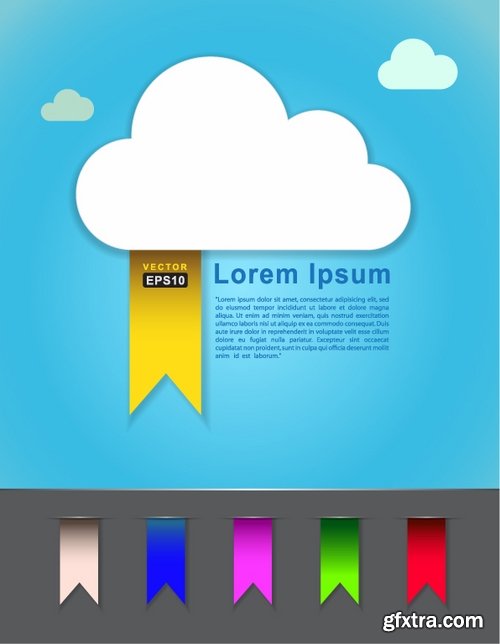 Collection of vector image label on various subjects #2-25 Eps