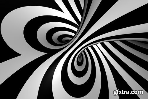 Striped backgrounds illusions