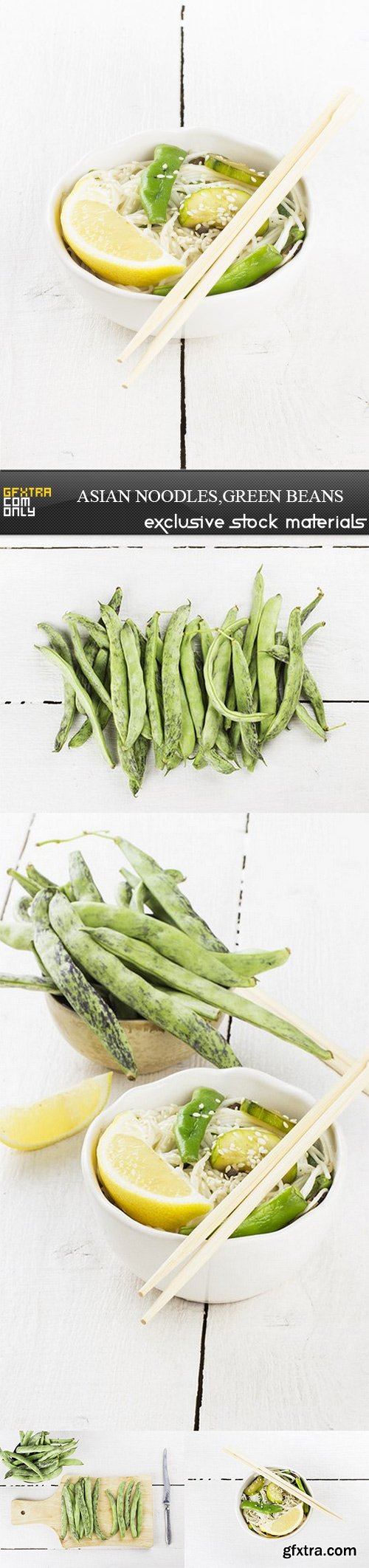 Asian noodles,green beans - 5 UHQ JPEG