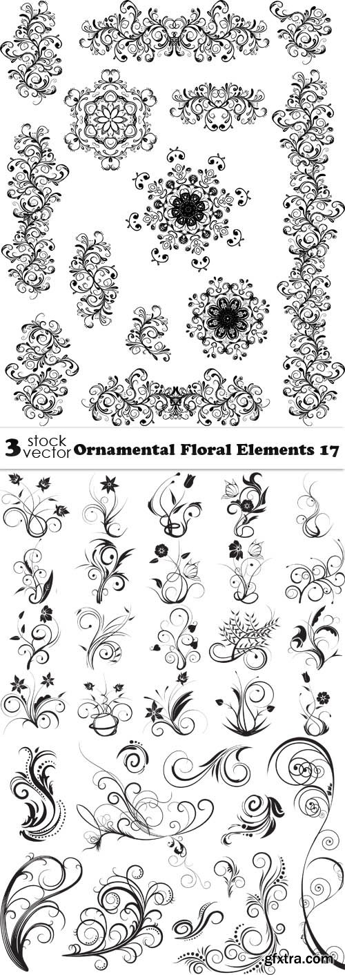 Vectors - Ornamental Floral Elements 17