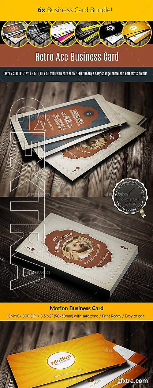 GraphicRiver - 6x Business Card Bundle 12341839