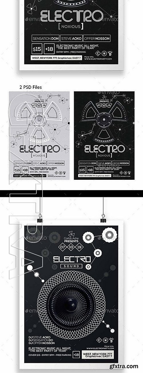 GraphicRiver - Electro Bundle Poster & Flyer Templates 12378828