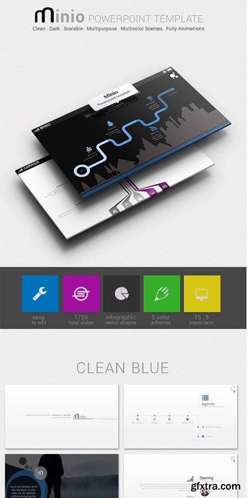 GraphicRiver Minio PowerPoint Presentation Template 9509077