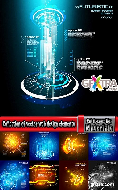 Collection of vector web design elements picture background business infographics #3-25 Eps