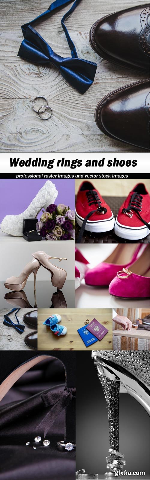 Wedding rings and shoes