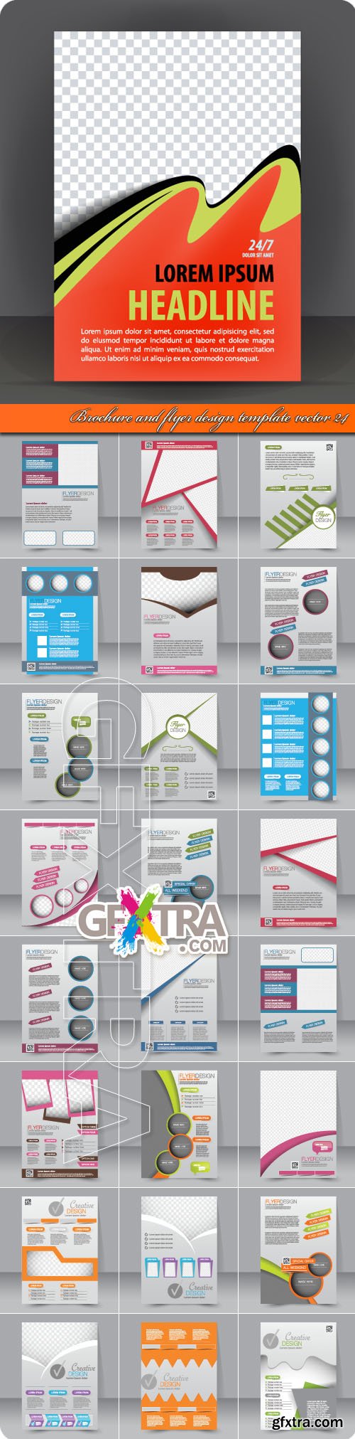 Brochure and flyer design template vector 24