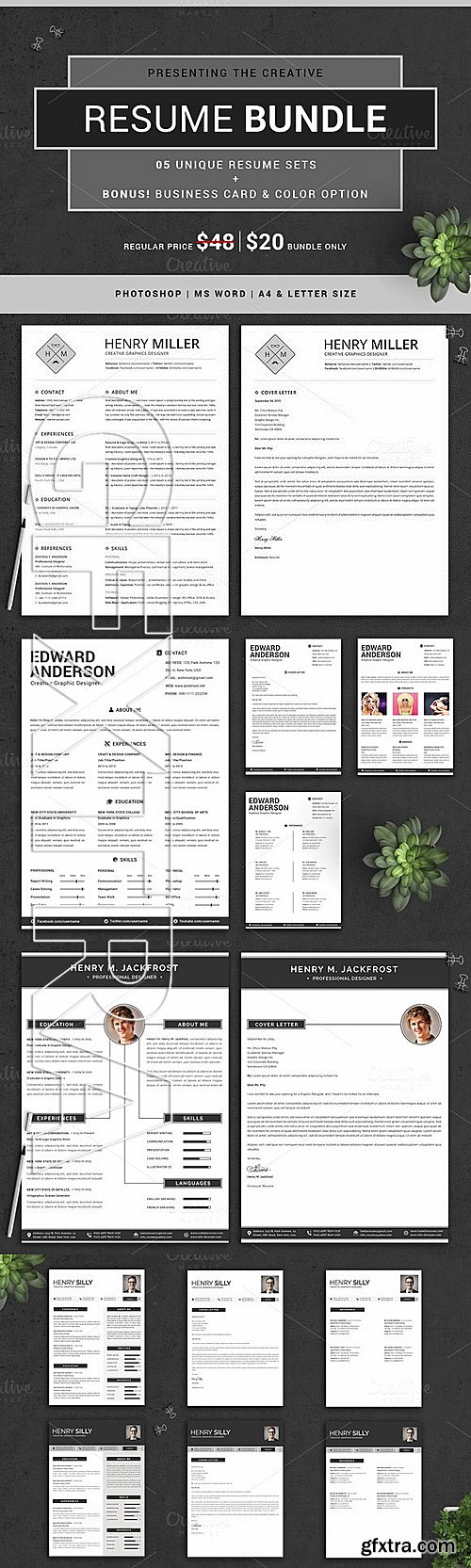 CM - The Creative Resume Bundle 336190