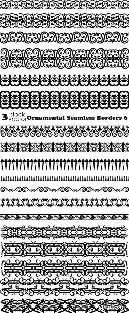 Vectors - Ornamental Seamless Borders 6