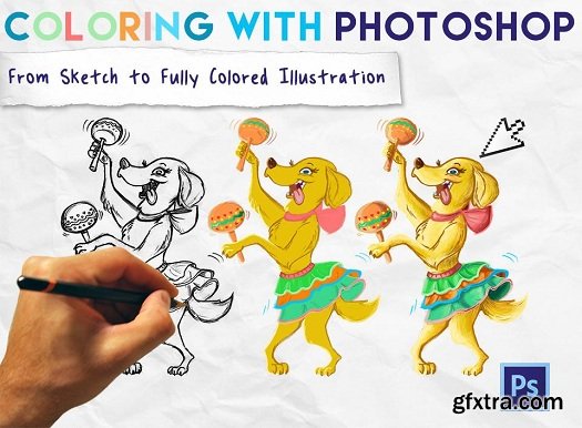 Coloring With Photoshop: From Sketch to Fully Colored Illustration