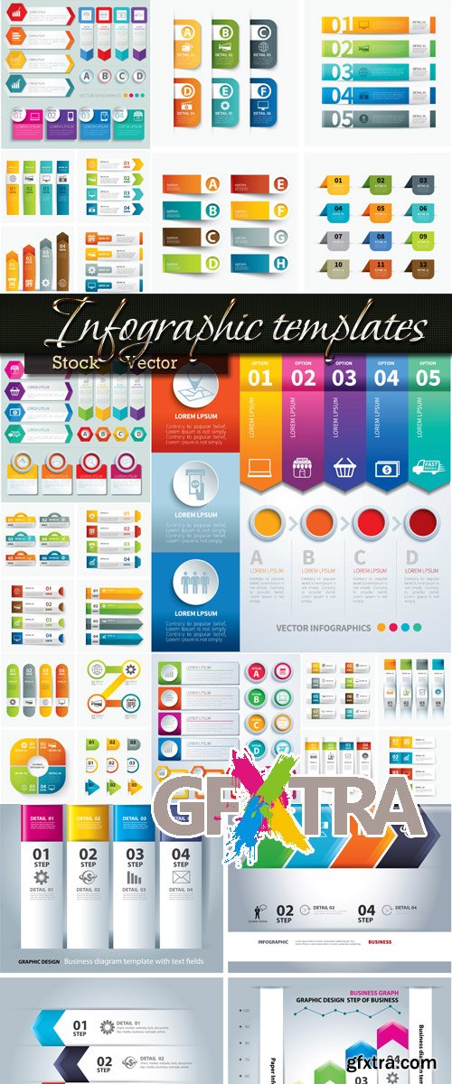 Big selection in Vector - infographics Templates