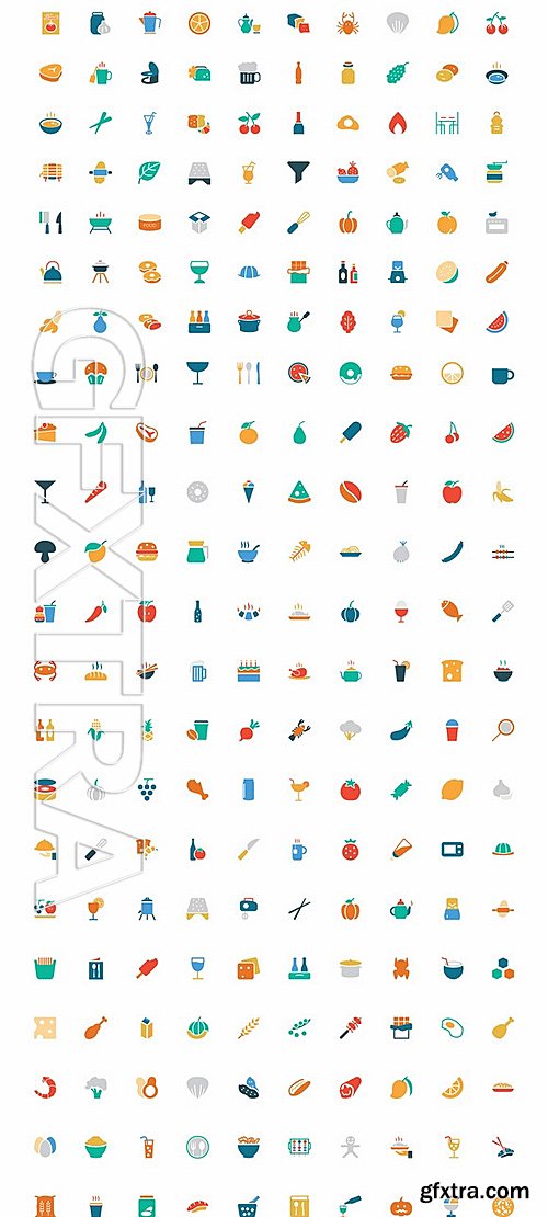 CM - 2400+ Colored Vector Icons Bundle 196710