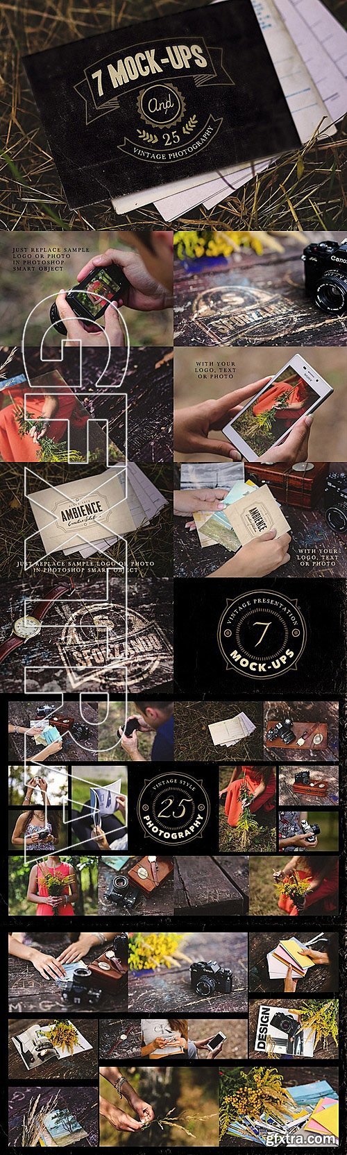 CM - 7 vintage mock ups + 25 photos 78383