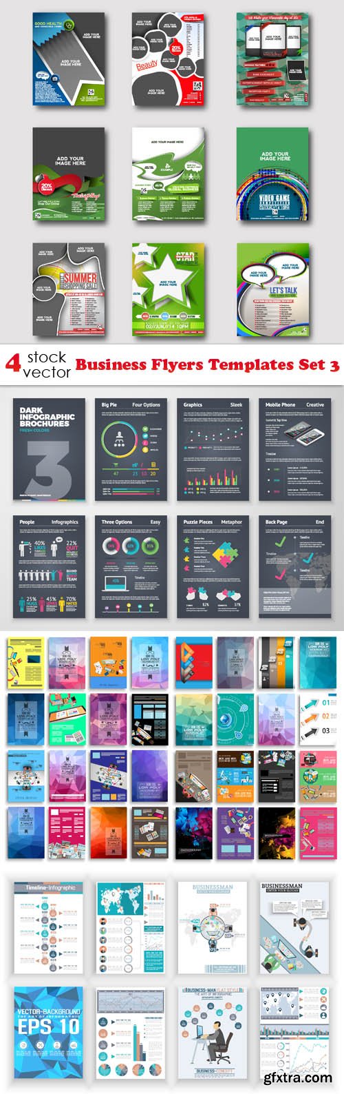 Vectors - Business Flyers Templates Set 3