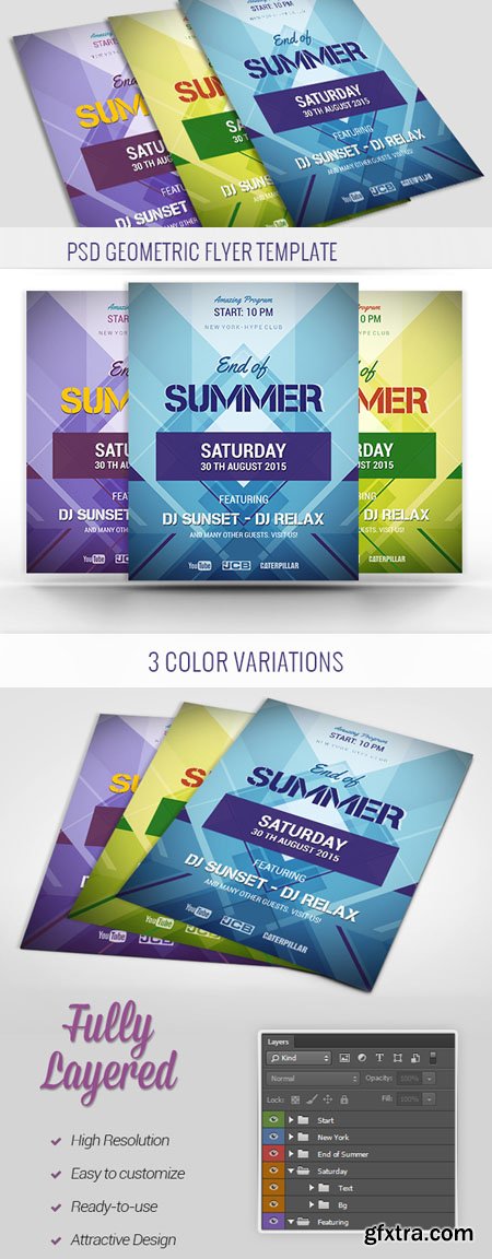 PSD Geometric Flyer Template