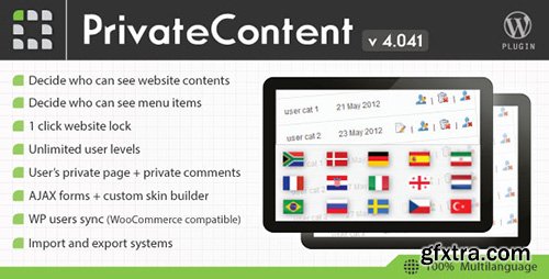 CodeCanyon - PrivateContent v4.041 - Multilevel Content Plugin - 1467885