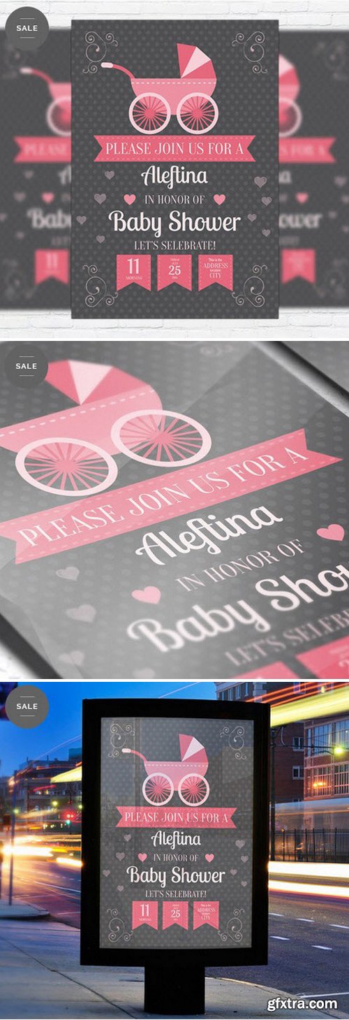 Baby Shower – Business Flyer Psd Template