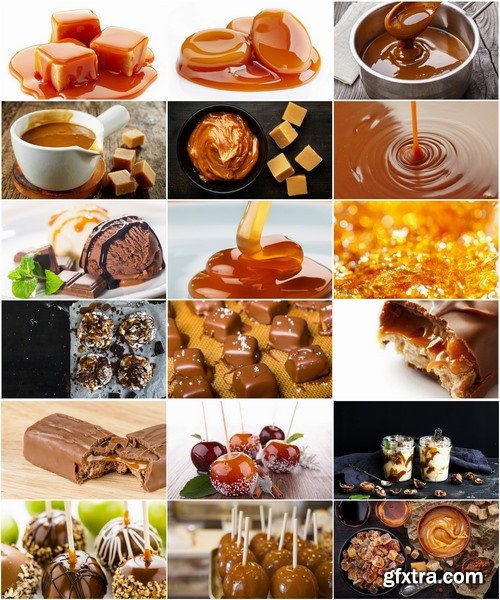 Collection of delicious caramel cake sweet candy 25 HQ Jpeg