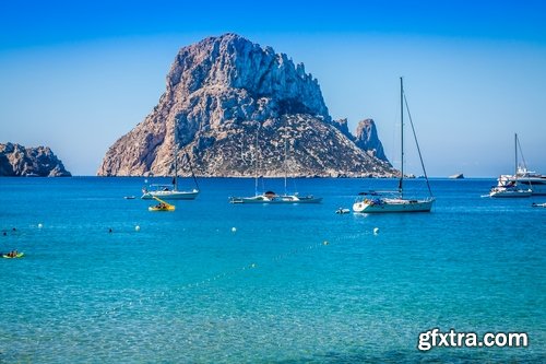 Collection resort landscape nature sea mountain beach bay of Ibiza town 25 HQ Jpeg