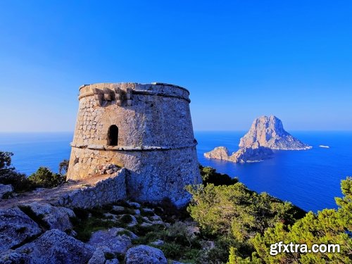 Collection resort landscape nature sea mountain beach bay of Ibiza town 25 HQ Jpeg