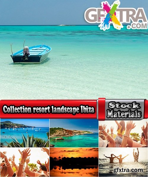 Collection resort landscape nature sea mountain beach bay of Ibiza town 25 HQ Jpeg