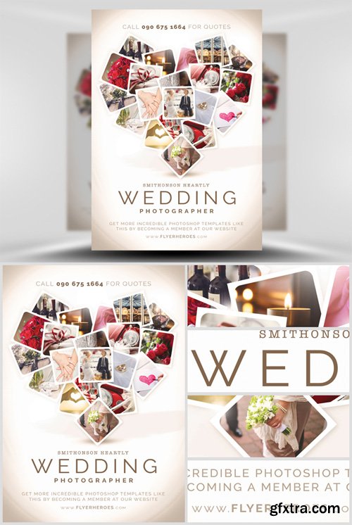 Wedding Photographer Flyer Template