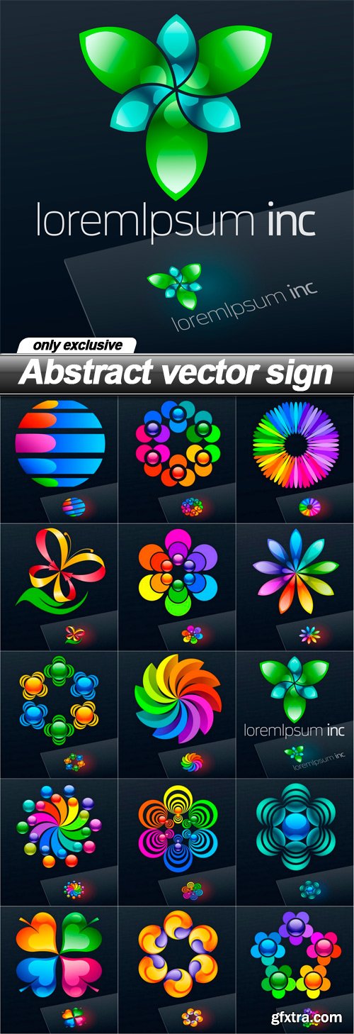 Abstract vector sign - 15 EPS