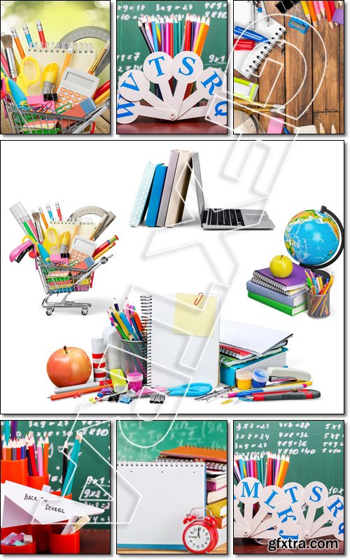 Education, Back to School, Shopping, Colorful pencils - Stock photo