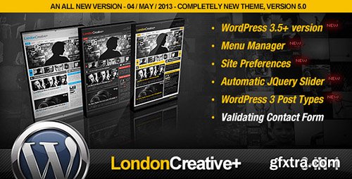 ThemeForest - London Creative + v5.5 - (Portfolio & Blog WP Theme) - 70613