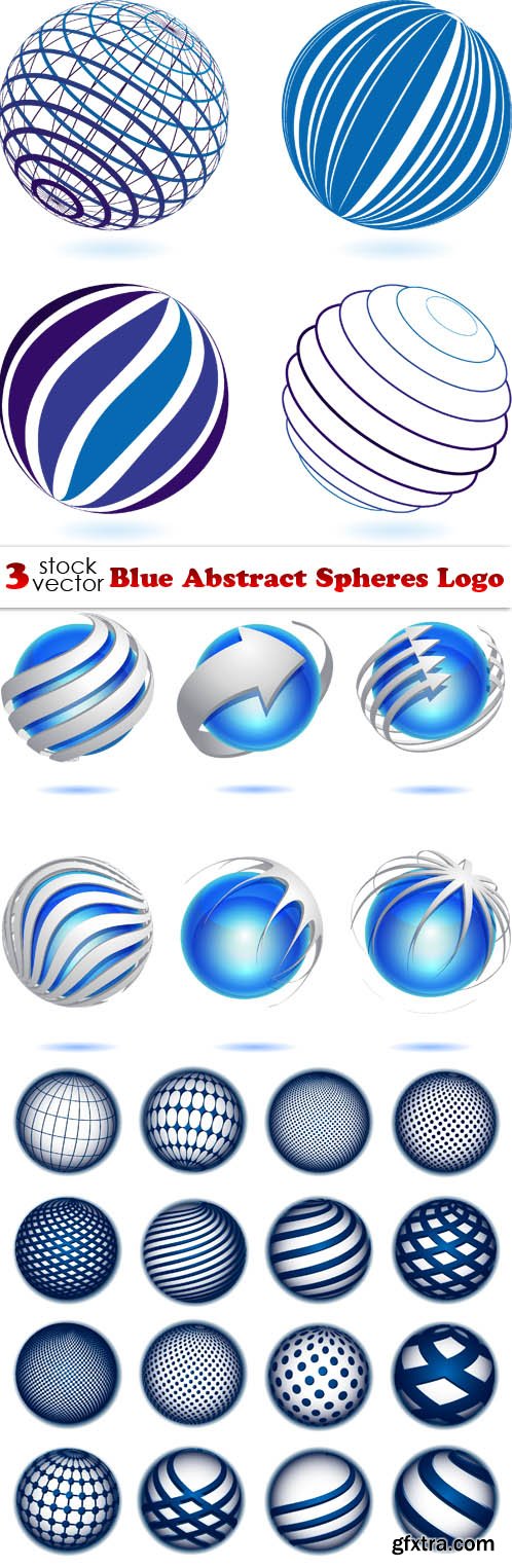 Vectors - Blue Abstract Spheres Logo